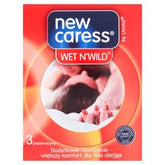 NEUE CARESS WET N'WILD KONDOME EXTRA FEUCHTIGKEIT 3 STÜCK